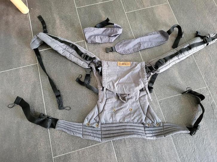 DRAAGZAK CLICK DELUXE • GREY incl. instructieboek, Kinderen en Baby's, Babydragers en Draagdoeken, Zo goed als nieuw, Draagzak