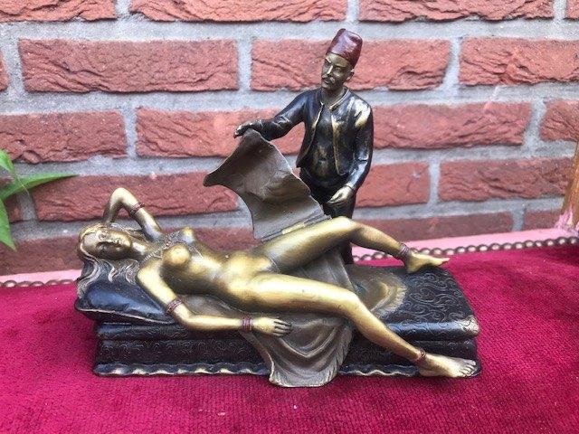 Weens brons: verborgen erotica, Oriëntalisme, Antiek en Kunst, Antiek | Koper en Brons, Ophalen of Verzenden, Brons