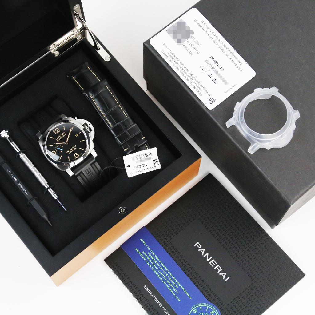 Panerai Luminor Marina PAM 01312 44 (Zeer goed/ 2020), Overige merken, Staal, Polshorloge, Kunststof