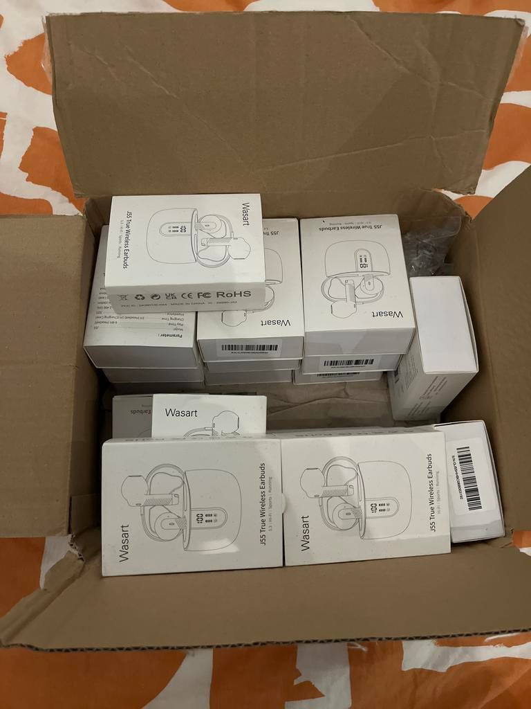 20x Wasart J55 True Wireless Earbuds - Nieuw in doos, Ophalen of Verzenden, Nieuw, Overige merken, Draadloos