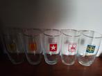 5 vintage  Leeuw bierglazen  maastricht Sittard, Ophalen of Verzenden, Zo goed als nieuw, Bierglas