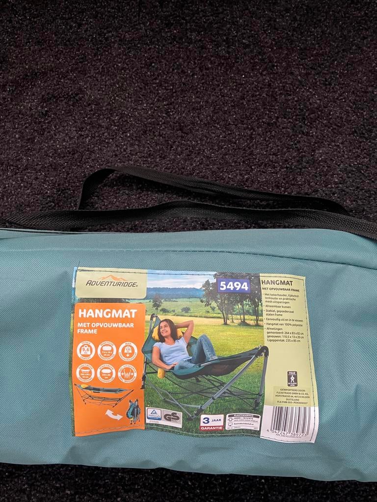 Hangmat met opvouwbaar frame, Ophalen, Nieuw, Met standaard, Eenpersoons