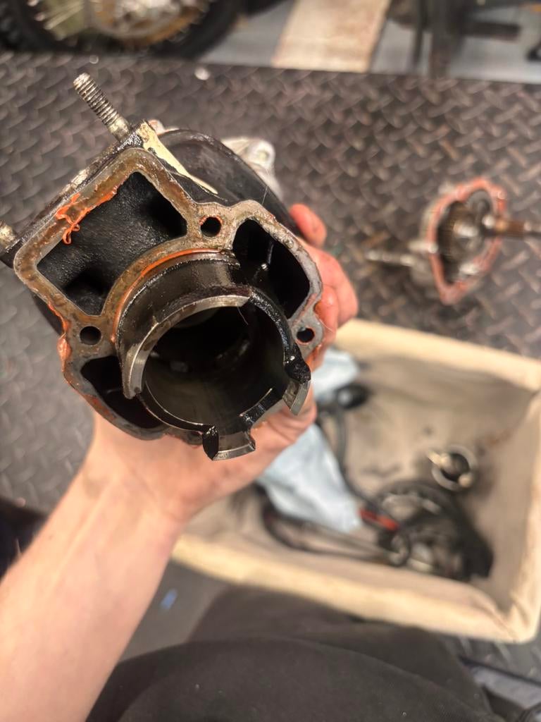 50cc krukkas en cilinder gilera runner, Ophalen