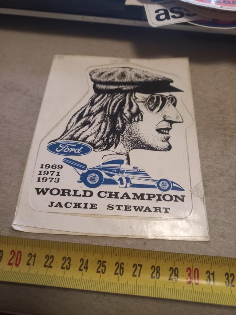 Ford world champion jackie stewart, Ophalen of Verzenden, Zo goed als nieuw