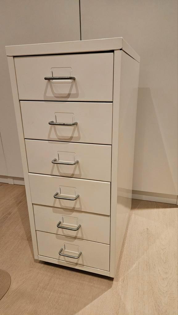 Gebruikte IKEA Helmer ladekast - Wit, 6 laden, Huis en Inrichting, Kasten | Ladekasten, Gebruikt, 100 tot 150 cm, Minder dan 50 cm