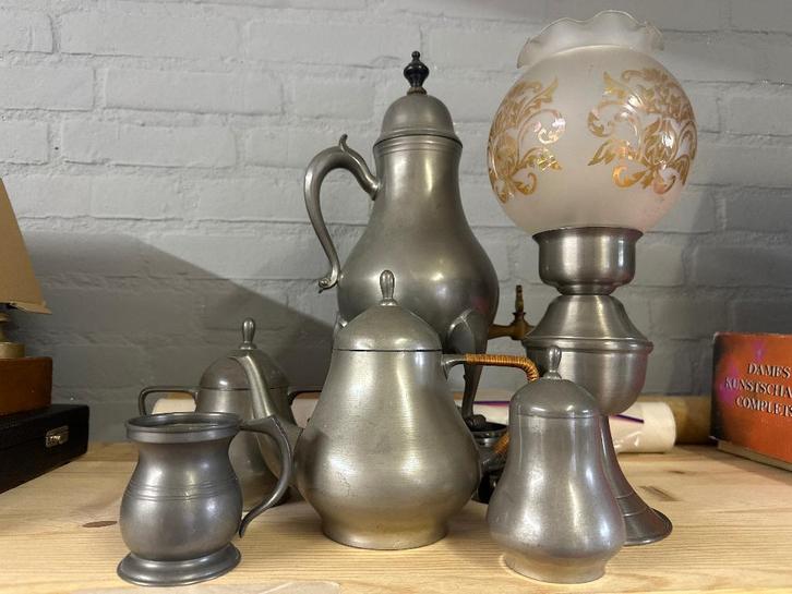 Verzameling tin WD-028, Antiek en Kunst, Antiek | Tin, Ophalen