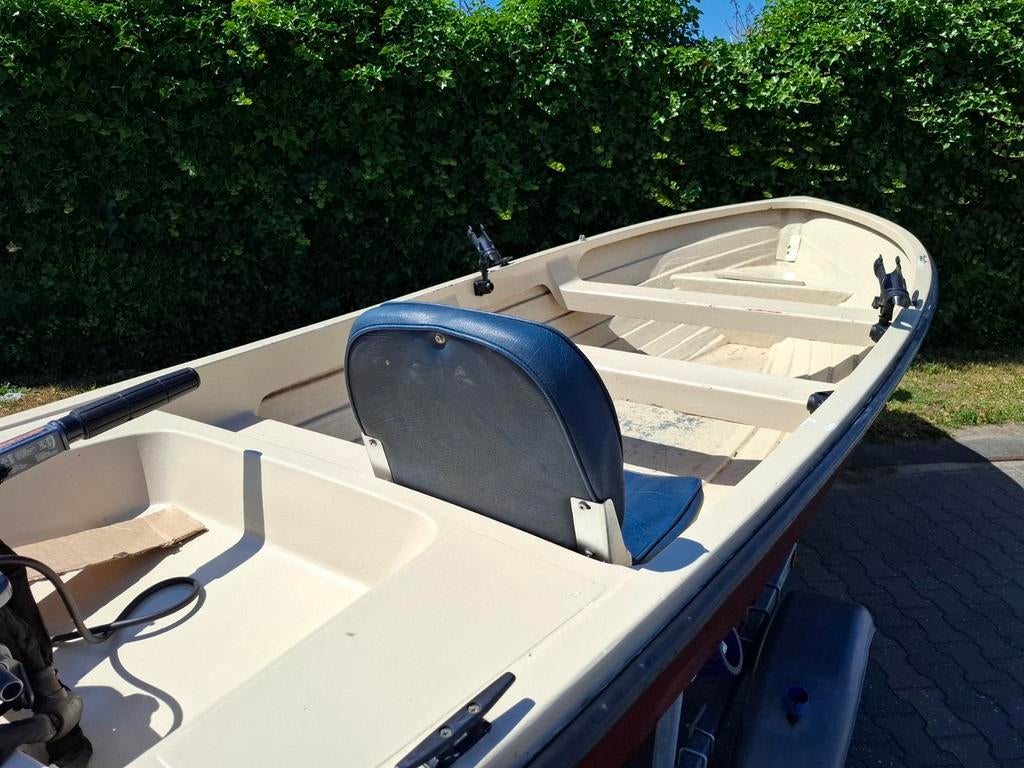 Rana 15 Visboot Yamaha 6pk buitenboordmotor marlin trailer, Gebruikt, Tot 10 pk, Ophalen of Verzenden, 3 tot 6 meter