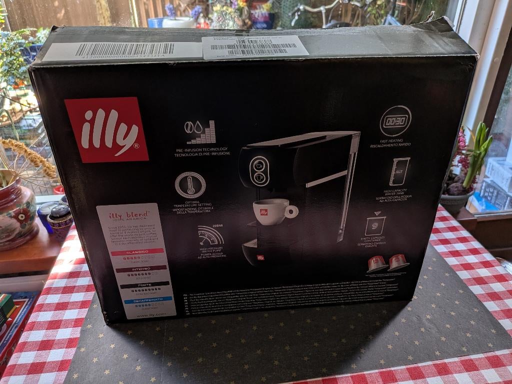 Illy Easy-Koffiemachine, Witgoed en Apparatuur, Ophalen, Espresso apparaat, Zo goed als nieuw, Koffiepads en cups
