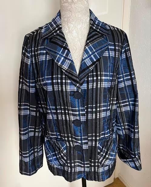 Erfo blauw/zwart jasje maat 42[v]