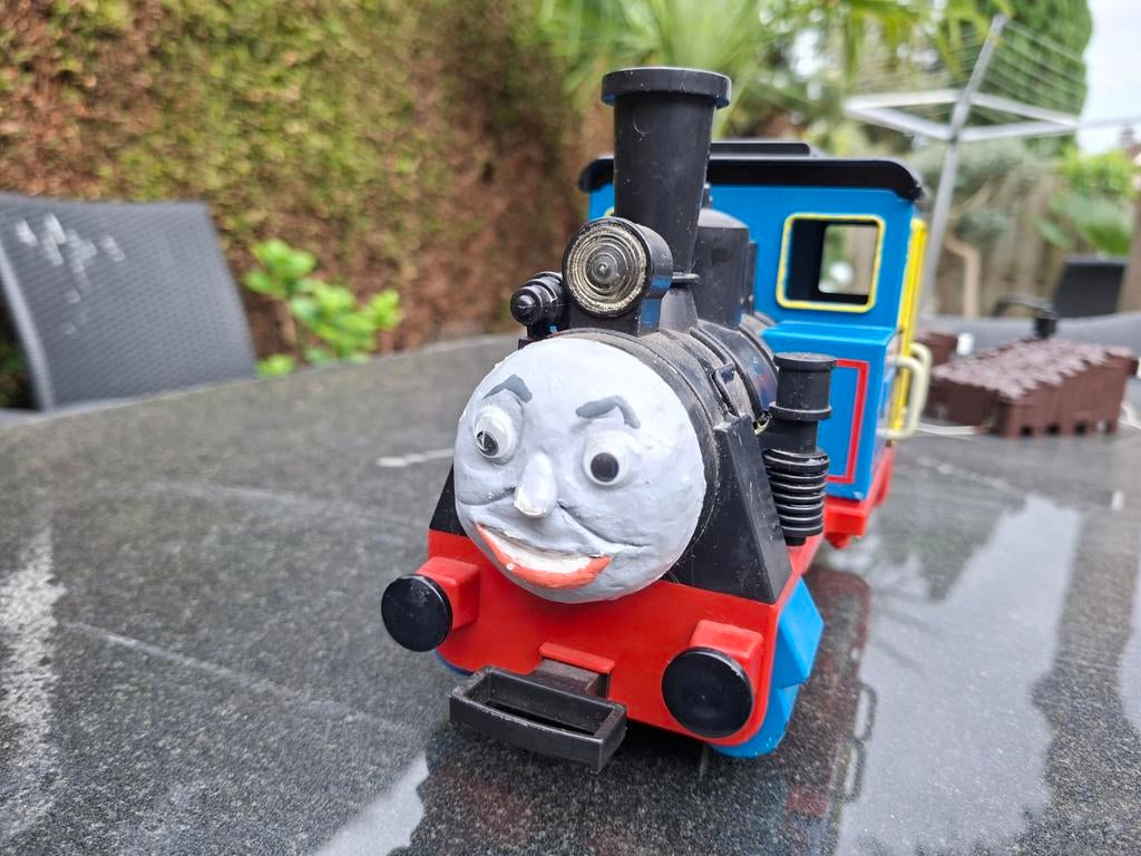Imitatie Thomas de trein playmobil /lgb uitvoering, Hobby en Vrije tijd, Modeltreinen | Overige schalen, Gebruikt, Ophalen of Verzenden