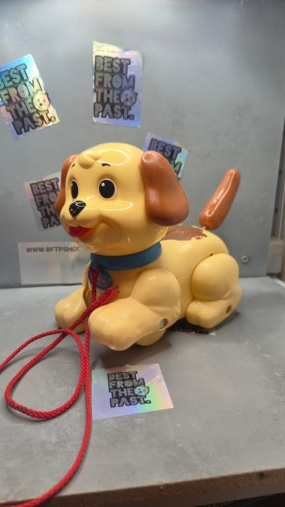 Vintage Speelgoed Hondje Jaren '80 - '90 Retro Trekfiguur, Ophalen of Verzenden, Gebruikt, Jongen of Meisje