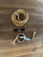 Oude houten gymnastiek ringen met touw, Ophalen of Verzenden, Gebruikt