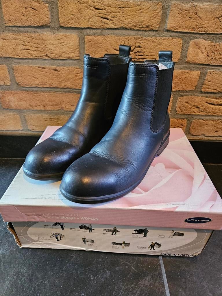 Lavoro Sandy werk enkellaars maat 41 werkschoen, Zwart, Lavoro, Lage of Enkellaarzen, Ophalen of Verzenden