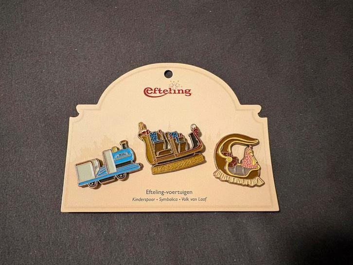 Voortuigen pin set Efteling, Verzamelen, Efteling, Zo goed als nieuw, Button of Speldje, Ophalen of Verzenden
