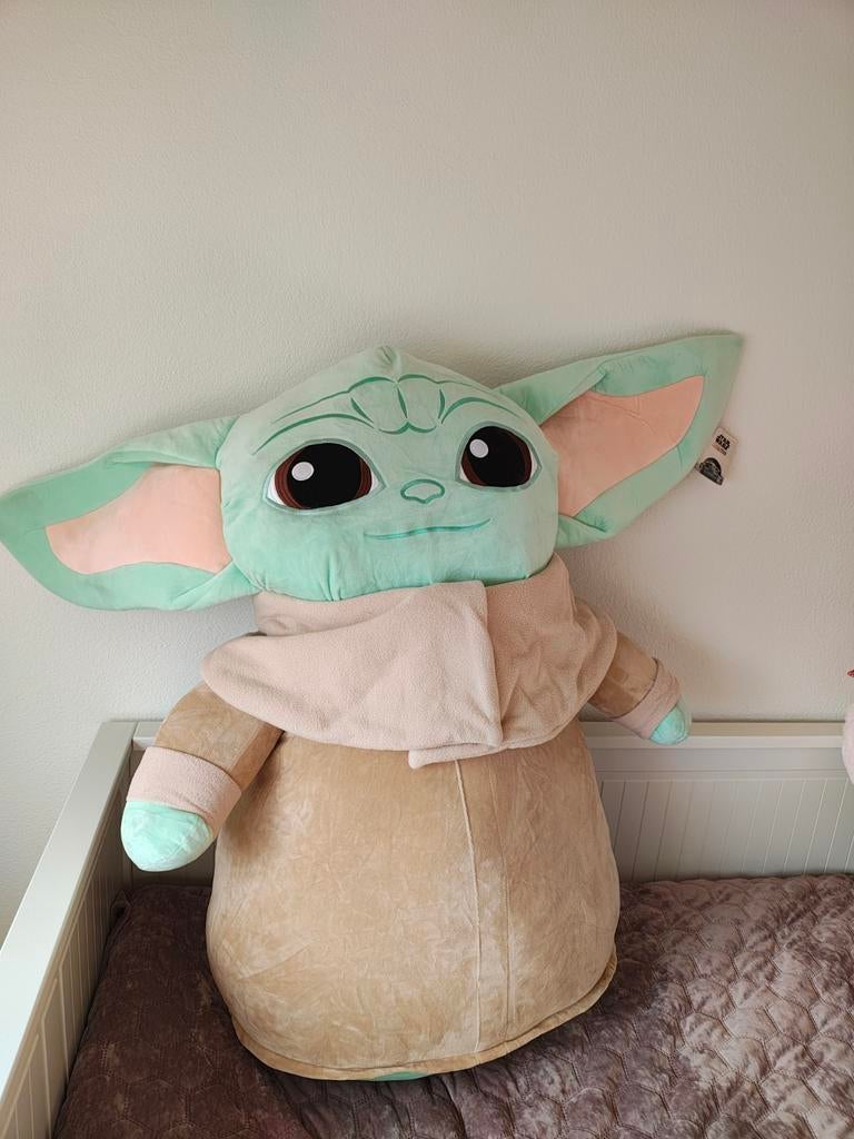 Grote Grogu (Baby Yoda) knuffel - Star Wars, Kinderen en Baby's, Speelgoed | Knuffels en Pluche, Ophalen, Groen, Overige merken