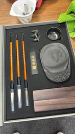Chinese kaligrafie teken set met penselen schrijfset, Ophalen of Verzenden, Zo goed als nieuw, Potlood of Stift, Nvt