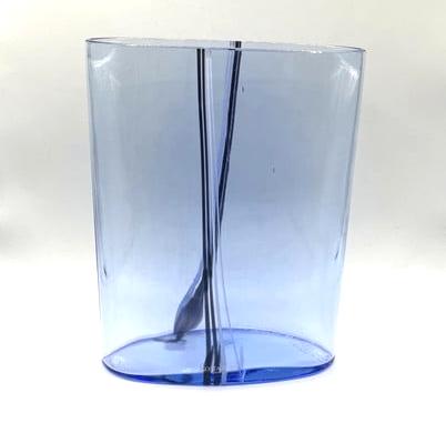 Kosta Boda - Blue rainbow vaas, Antiek en Kunst, Antiek | Glas en Kristal, Verzenden