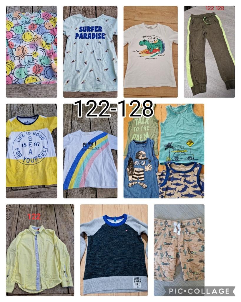 Kleding pakket 13 delig maat 122 128, Kinderen en Baby's, Kinderkleding | Maat 122, Ophalen of Verzenden, Zo goed als nieuw, Jongen