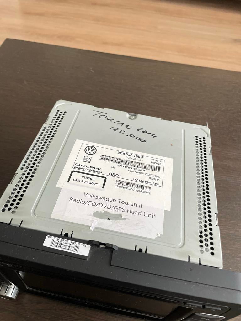 VW Touran 2014 Inbouw radio/navigatie, Ophalen of Verzenden, Gebruikt
