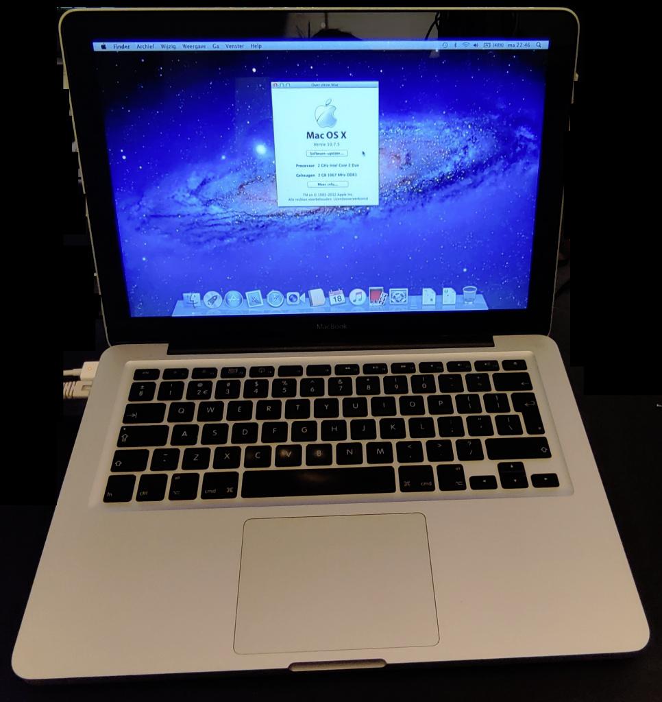 Macbook [MAC-58] 1-3, Gebruikt, Qwerty, 13 inch, Minder dan 2 Ghz