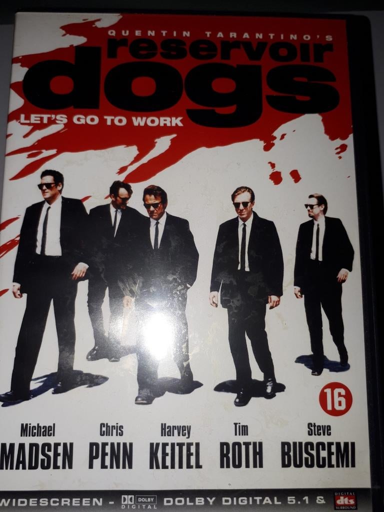 Reservoir dogs tets go to work 2 euro Didam, Ophalen of Verzenden, Zo goed als nieuw