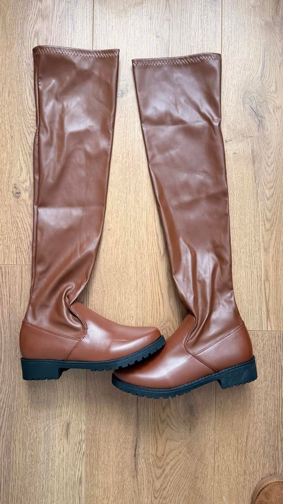 Bruine overknee laarzen maat 39, Verzenden, Nieuw, Bruin, Hoge laarzen