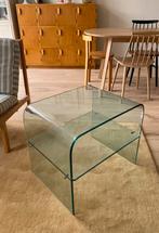 Glazen bijzettafel, Minder dan 55 cm, Gebruikt, Glas, Rechthoekig