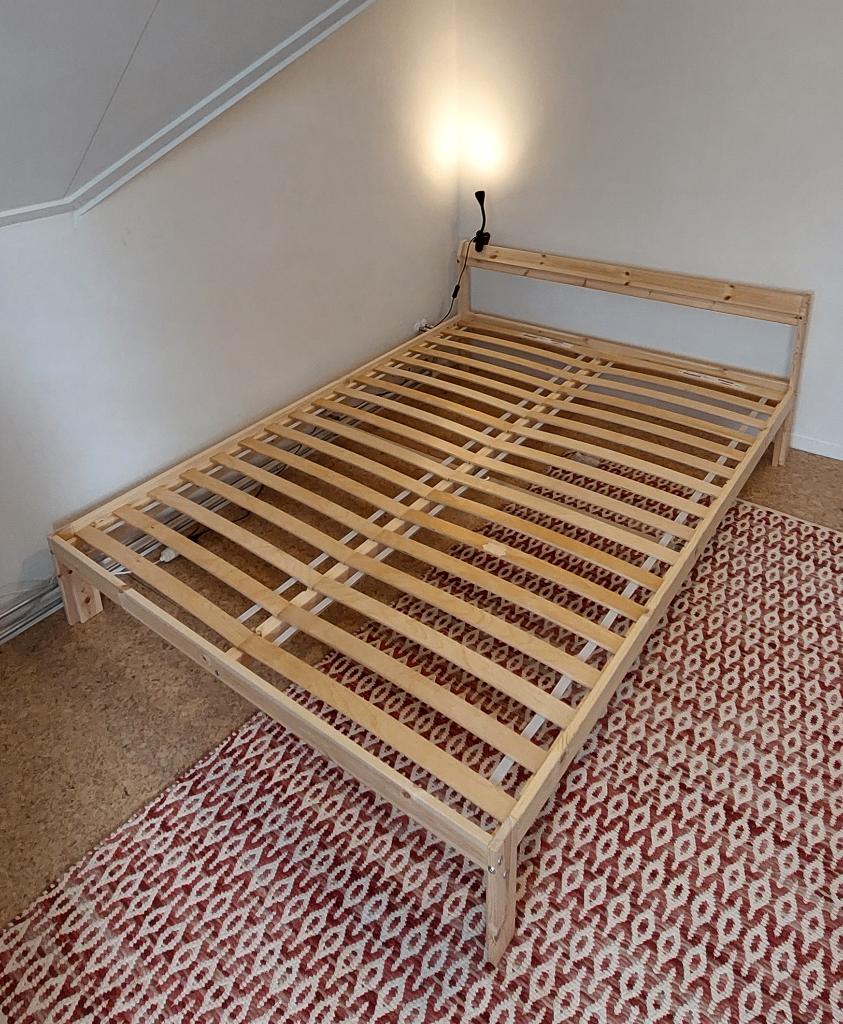 Neiden bedframe met Luröy lattenbodem 140 x 200 cm, Ophalen, Overige kleuren, Tweepersoons, 140 cm