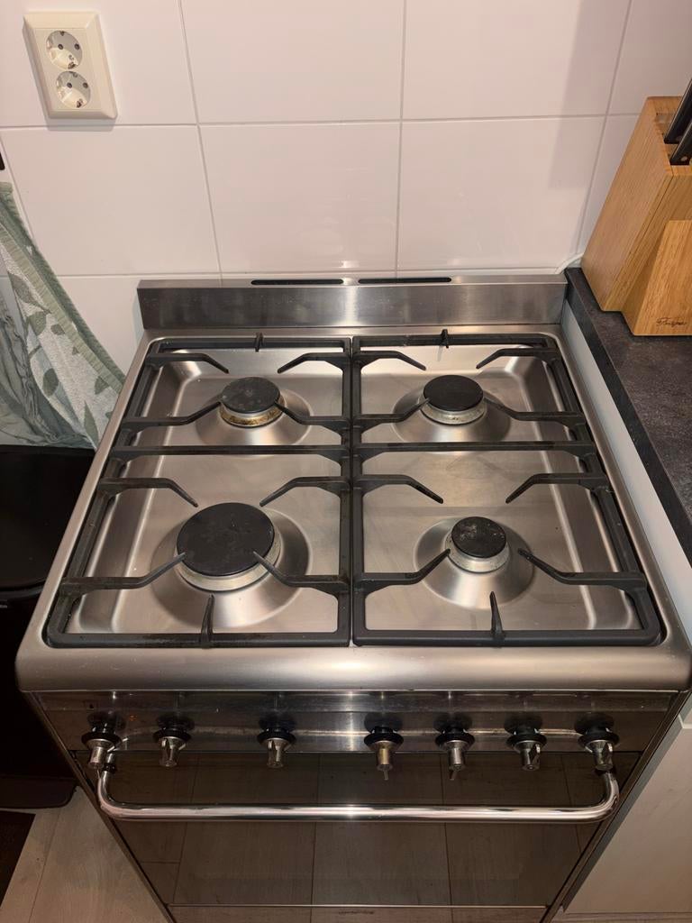 Smeg combi oven en gasfornuis - Goede staat, Witgoed en Apparatuur, Ophalen, Gebruikt, Hete lucht, 60 cm of meer