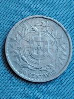 Portugal 20 Centavos 1916 - Zilver, Verzenden, Overige landen, Losse munt, Zilver