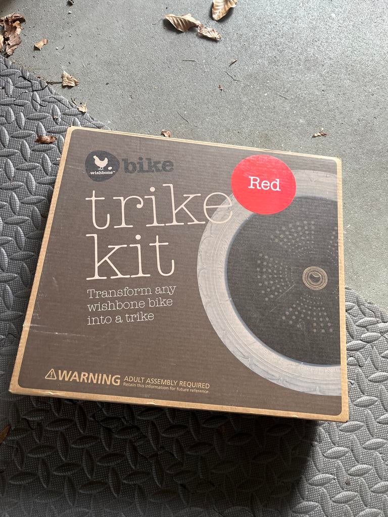 Wishbone Bike Trike Kit Rood - Maak van je loopfiets een dri, Ophalen, Nieuw