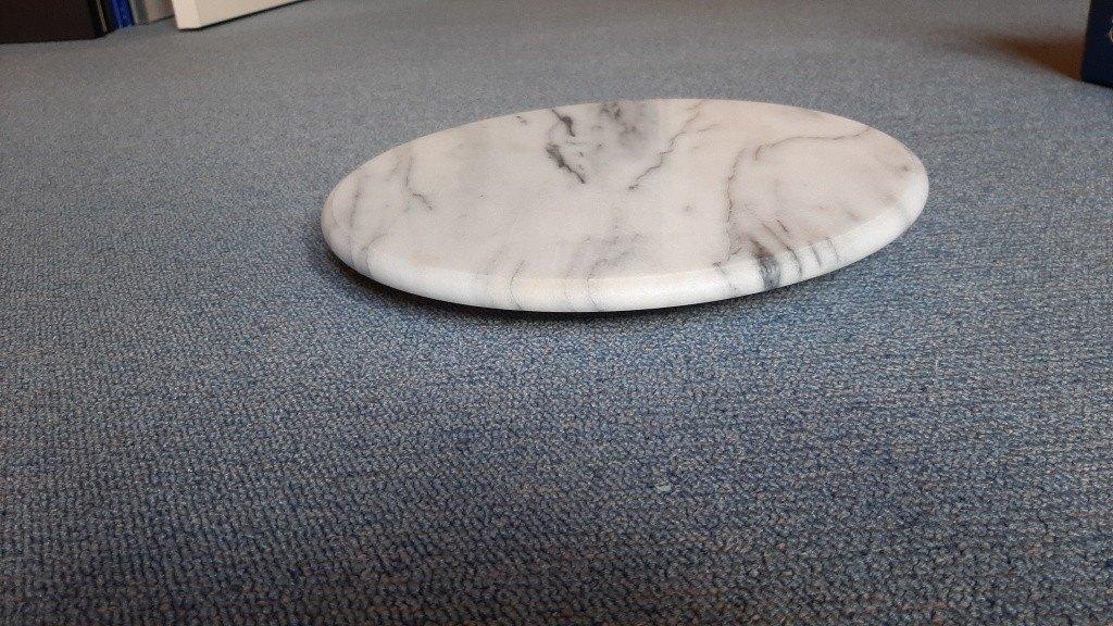 Marmeren draaiplateau voor de (eet)tafel Als Nieuw, Snij-/serveerplank, Ophalen of Verzenden, Grijs, Natuurlijk materiaal