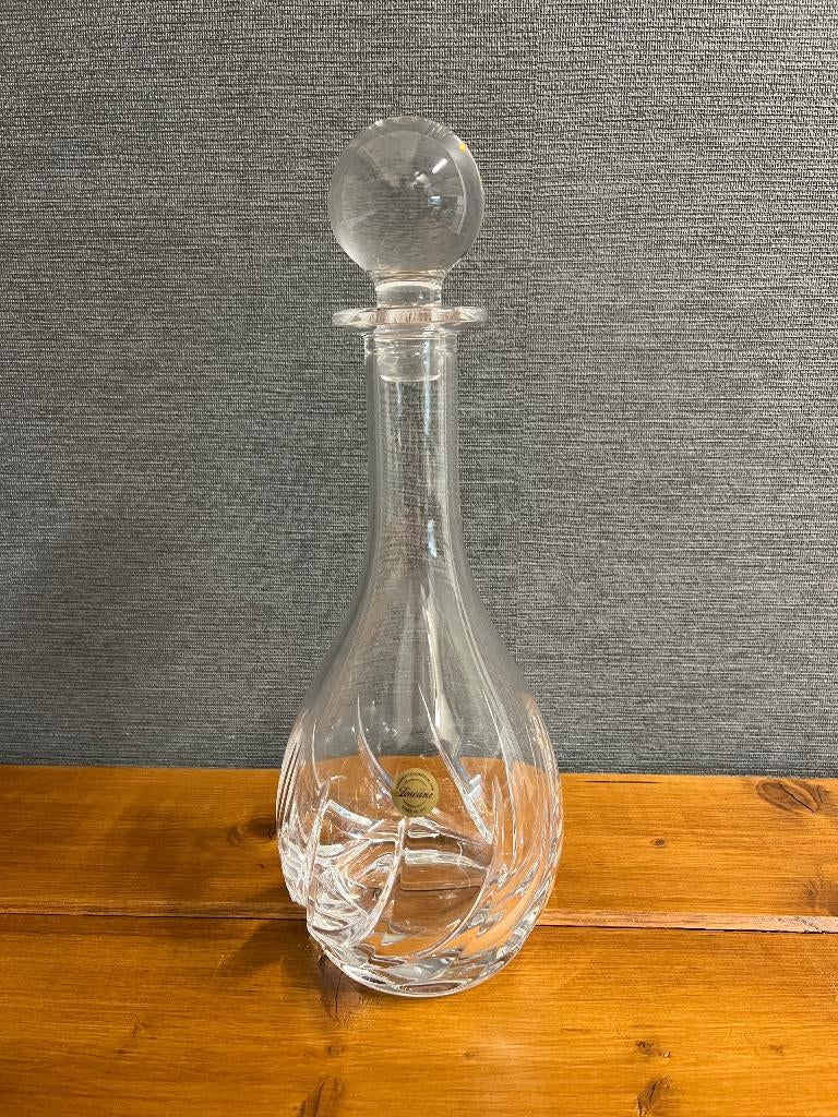 Toscane karaf . Geslepen loodkristal 24%., Antiek en Kunst, Antiek | Glas en Kristal, Ophalen of Verzenden