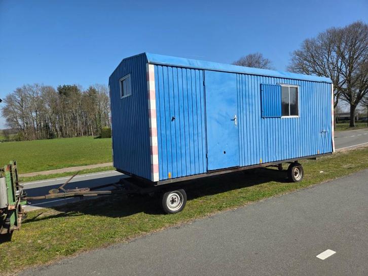 warsco schafkeet 600x240cm schaftwagen pipowagen, Doe-het-zelf en Verbouw, Bouwketen en Schaftketen, Gebruikt, Ophalen