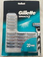 Gillette Mach3 Scheermesjes - 20 stuks, Ophalen of Verzenden, Nieuw, Gehele gezicht, Verzorging