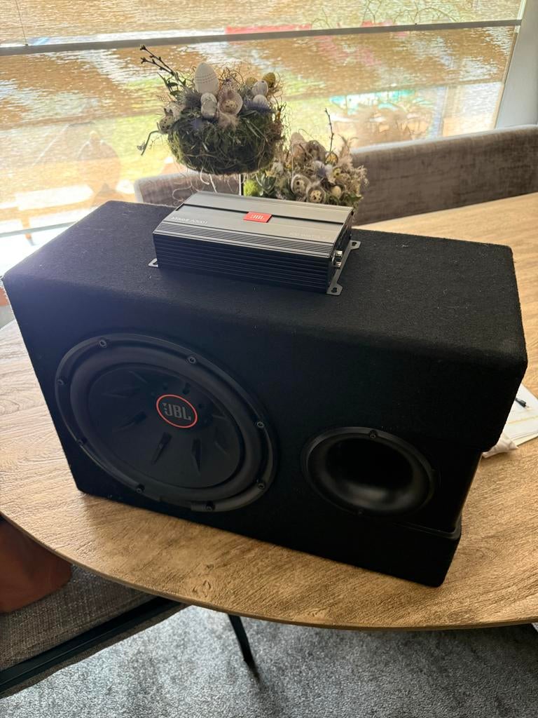 JBL Subwoofer en JBL Versterker, Overige systemen, Zo goed als nieuw, 120 watt of meer, Ophalen