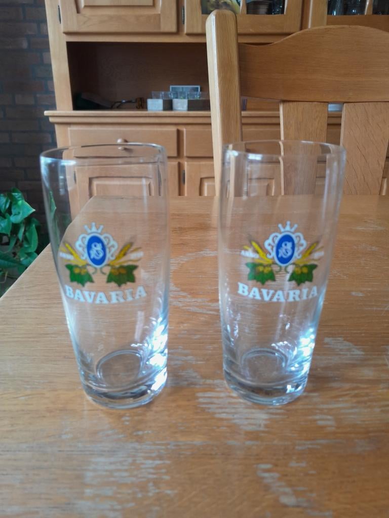 2 bavaria bier glazen, Verzamelen, Biermerken, Ophalen of Verzenden, Nieuw, Glas of Glazen, Bavaria