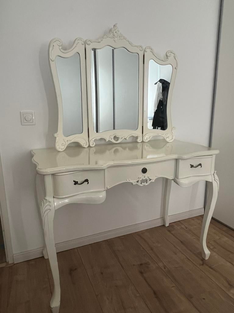 Brocante kaptafel, Ophalen, Gebruikt, 100 tot 150 cm, 100 tot 150 cm