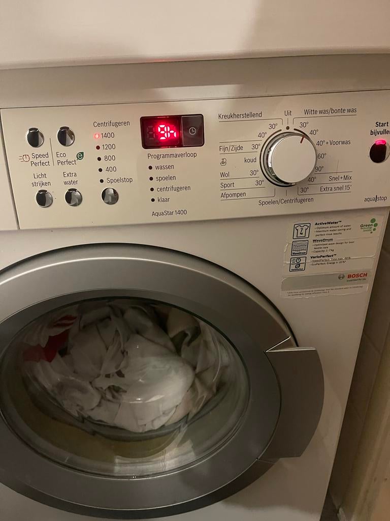 Bosch Avantixx 7 VarioPerfect Wasmachine - Zeer Goed, Ophalen, Zo goed als nieuw, 85 tot 90 cm, 1200 tot 1600 toeren