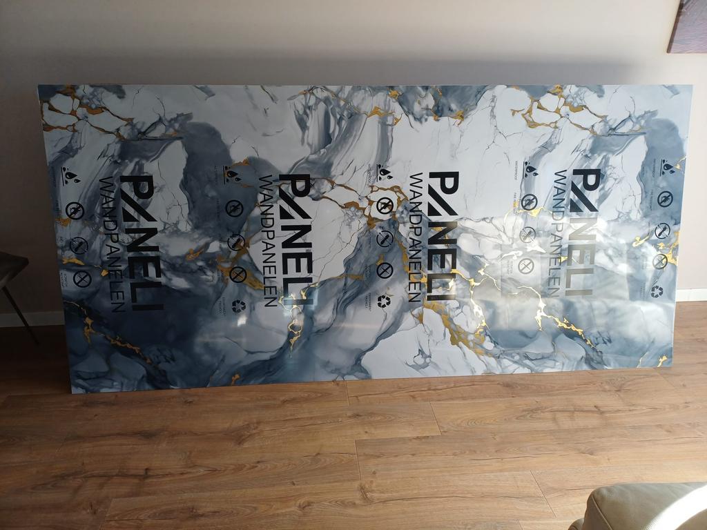 Pvc marmer paneel, Ophalen, Zo goed als nieuw, Minder dan 50 cm, Schilderij