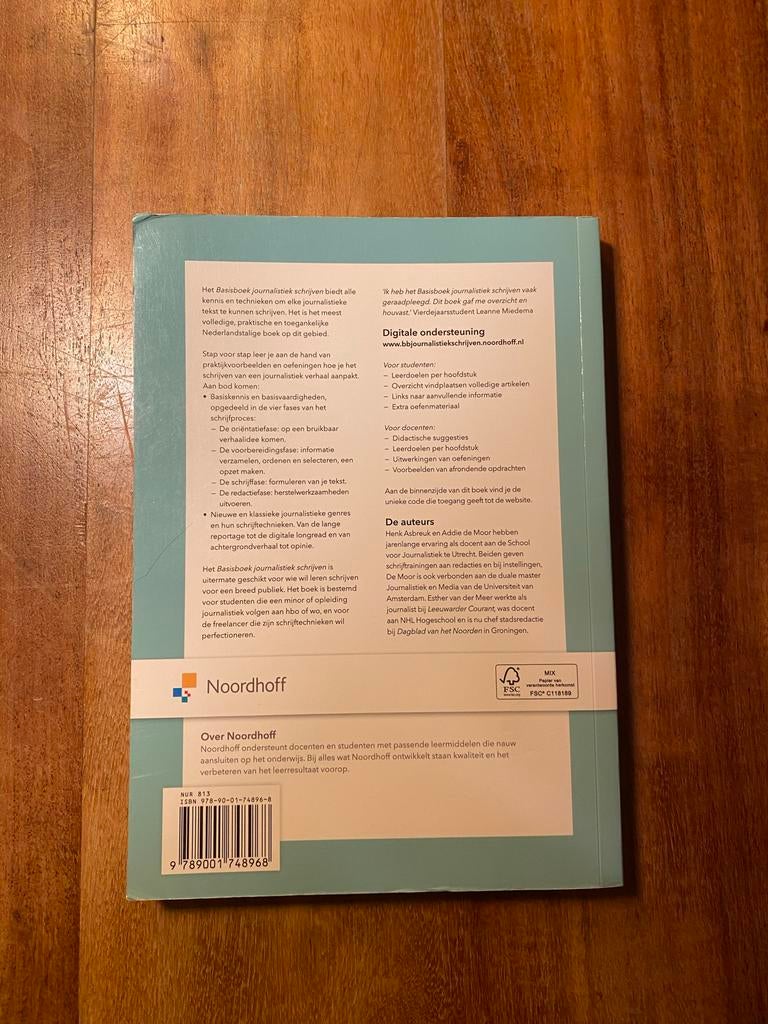 Basisboek Journalistiek Schrijven 4e druk, Boeken, Studieboeken en Cursussen, Ophalen, Alpha, Gelezen, HBO
