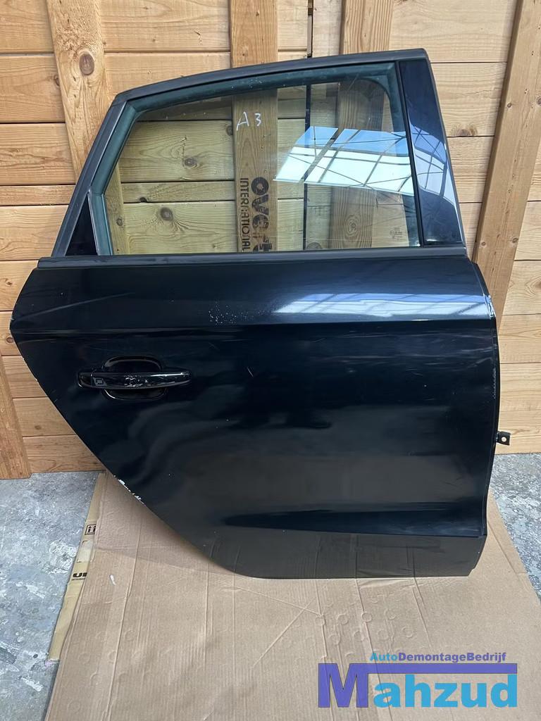 AUDI A1 Zwart rechts achter deur portier 2010-2018, Gebruikt, Deur, AUDI AG, Kundenbetreuung@audi.de