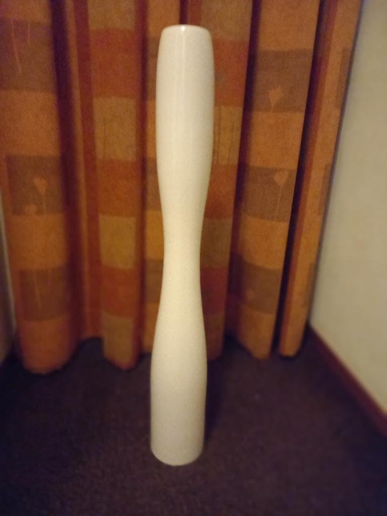 witte vaas, Huis en Inrichting, Ophalen, Wit, Aardewerk of Porselein, Zo goed als nieuw