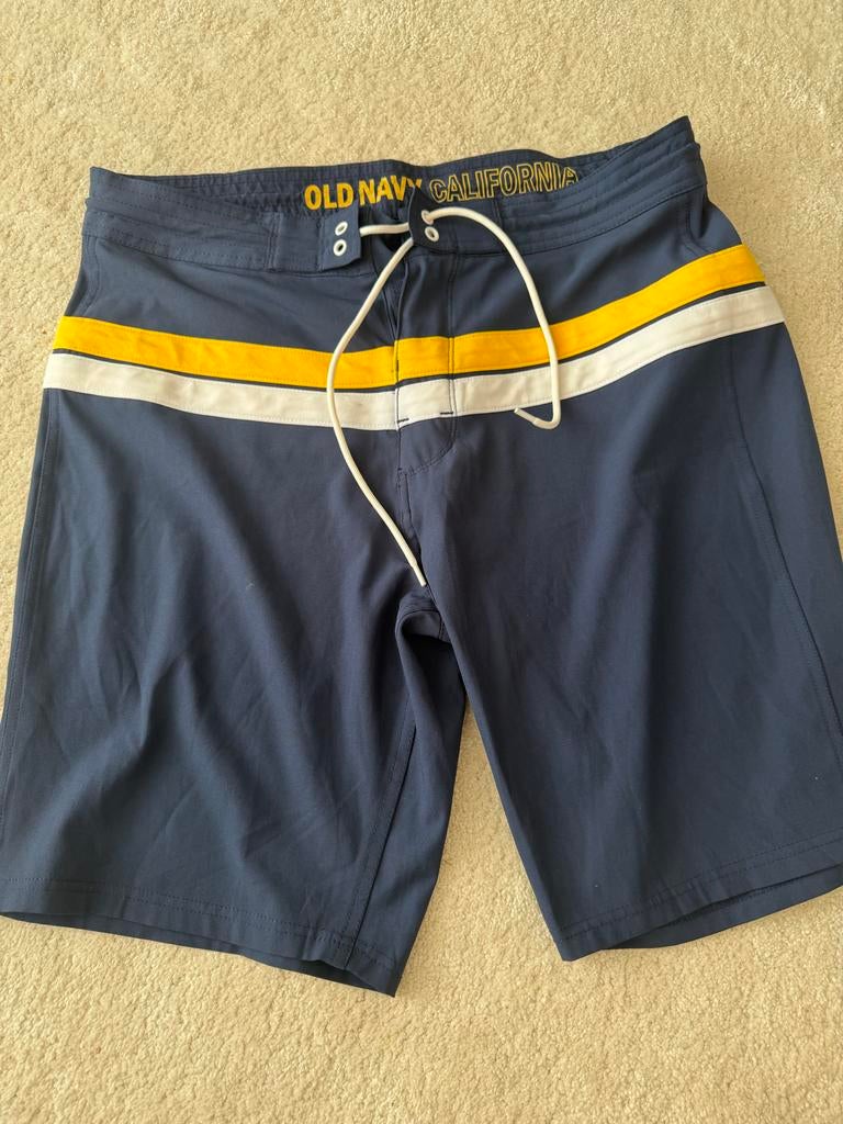 Old Navy California Zwemshort - Maat M, Kleding | Heren, Badmode en Zwemkleding, Ophalen of Verzenden, Maat 48/50 (M), Blauw, Zwemshort