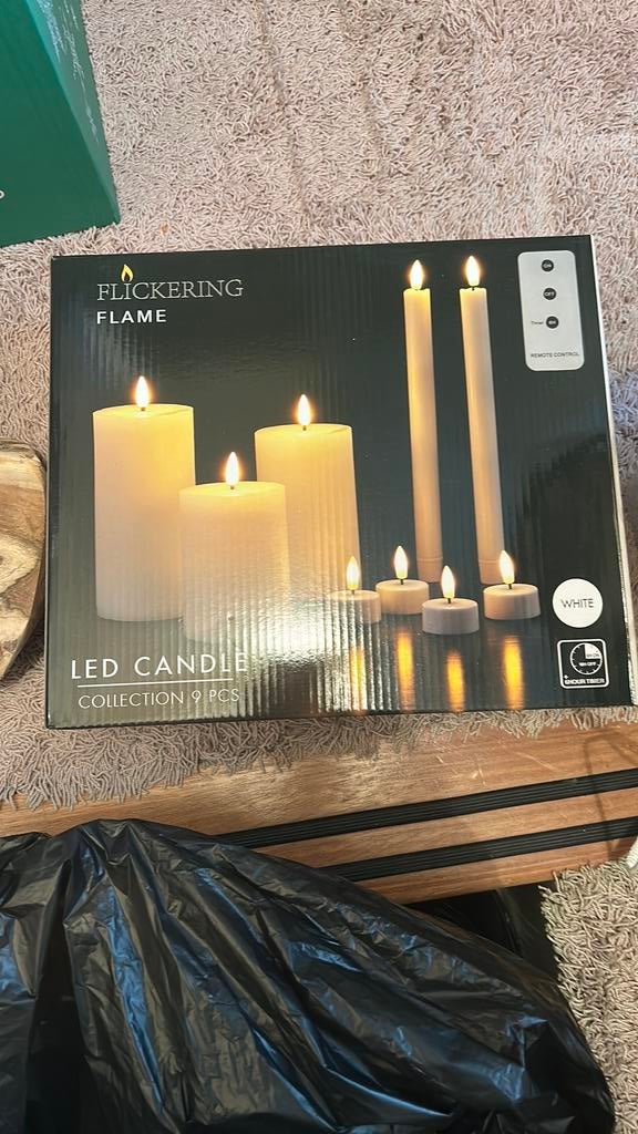 Led kaarsen, Huis en Inrichting, Ophalen of Verzenden, Zo goed als nieuw, Overige materialen, Minder dan 25 cm