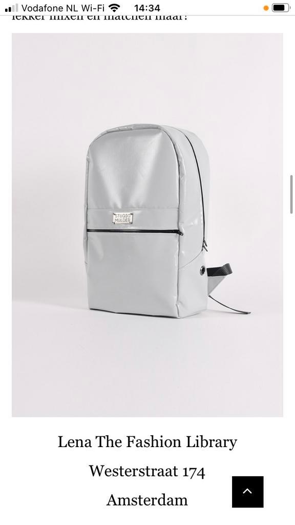Rugzak studio mulder designer Arnhem recycling meterials, Sieraden, Tassen en Uiterlijk, Tassen | Rugtassen, Zo goed als nieuw