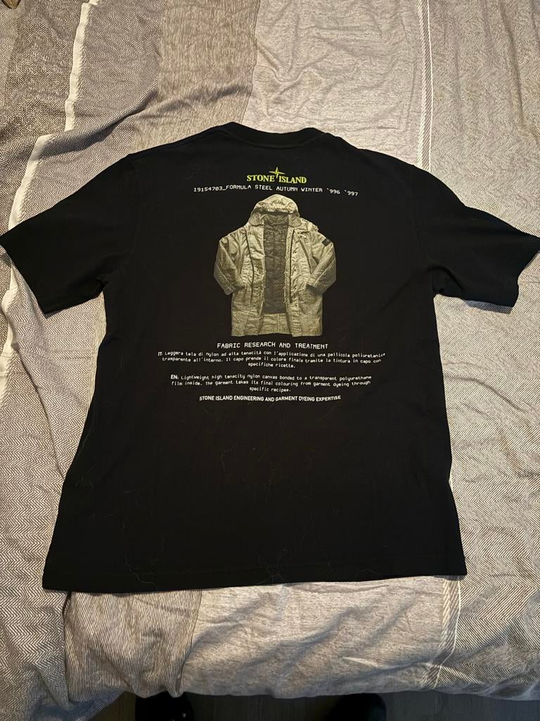 Stone Island T-shirt Archivio, Kleding | Heren, Ophalen, Zo goed als nieuw, Maat 48/50 (M), Zwart