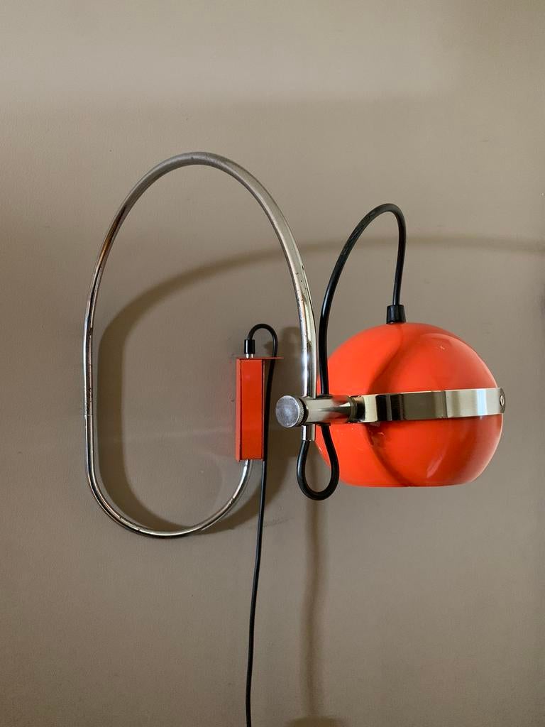 Vintage Anvia oranje booglamp, Ophalen of Verzenden, Metaal