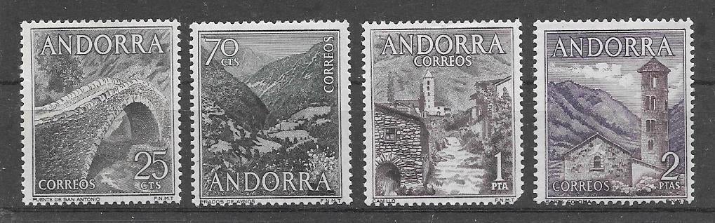 Andorra - Spaans 1963  Landschappen, Verzenden, Overige landen, Postfris