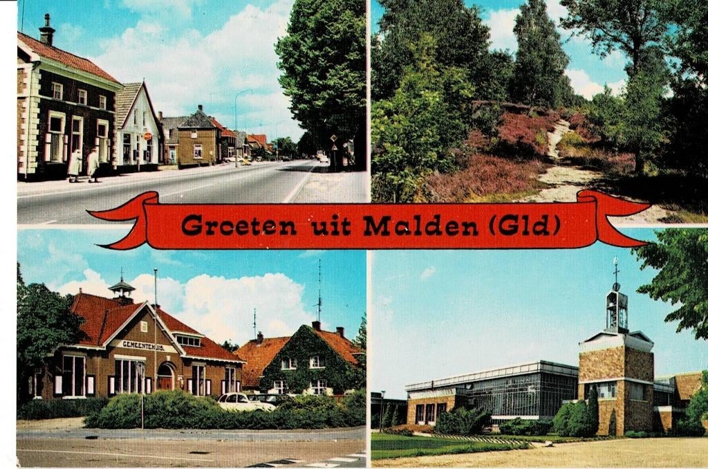 Malden, Verzamelen, Ansichtkaarten | Nederland, Ophalen of Verzenden, Ongelopen, Gelderland